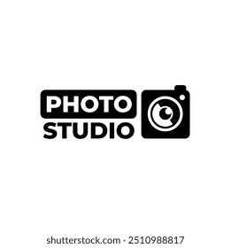 Vetor de design de logotipo simples do Photo Studio