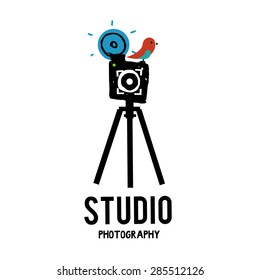 Photo Studio Vector Logo Illustration 