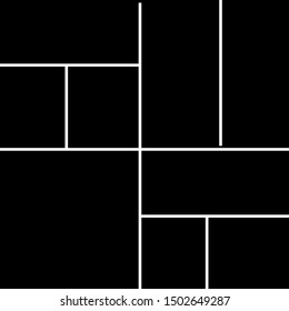 Photo templates collage frames for photo or illustration. Vector.