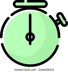 Photo timer, illustration, vector on a white background.