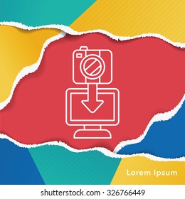 photo transfer icon