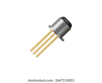  ícone de transistor de foto renderização de ilustração 3d