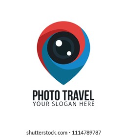 Photo Travel logo camera Photography point icon