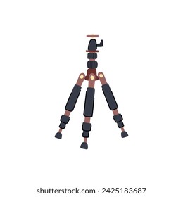 photo tripod camera cartoon. stand photography, studio video, digital vintage photo tripod camera sign. isolated symbol vector illustration