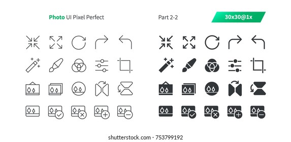 Photo UI Pixel Perfect Well-crafted Vector Thin Line And Solid Icons 30 1x Grid for Web Graphics and Apps. Simple Minimal Pictogram Part 2-2