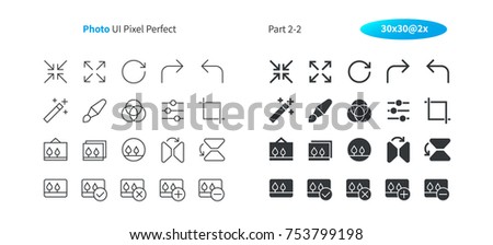 Photo UI Pixel Perfect Well-crafted Vector Thin Line And Solid Icons 30 2x Grid for Web Graphics and Apps. Simple Minimal Pictogram Part 2-2