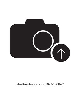 Photo Upload icon. Picture flat icons. Uploading your photo logo. Camera sign. Vector EPS 10