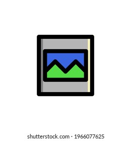 Skizze für die Benutzeroberfläche des Fotos Logo Vektorgrafik
