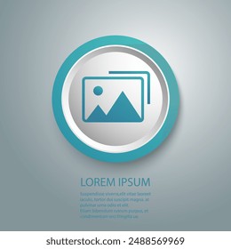 Ilustración de Vector plano azul