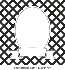 Photo vector frame on black and white background