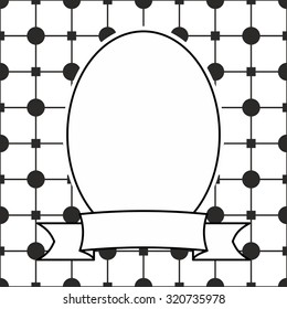 Photo vector frame on black and white background
