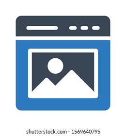 photo  vector glyph colour icon 