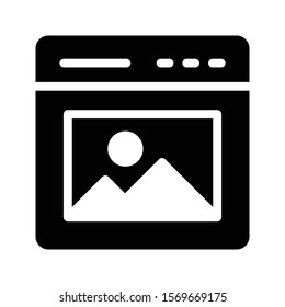 photo vector glyph flat icon 