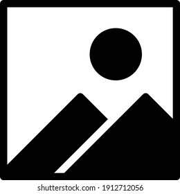 icono plano de glifo vector de foto