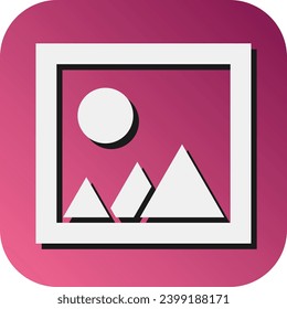 Photo Vector Glyph Gradient Background Icon For Personal And Commercial Use.
