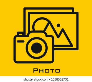 Photo vector icon