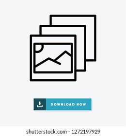 Photo vector icon