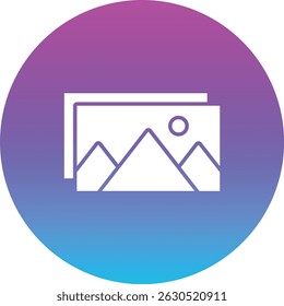 Ícone de vetor de foto. Pode ser usado para impressão, aplicativos móveis e da Web.