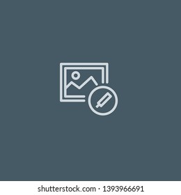 Photo vector icon. Photo concept stroke symbol design. Thin graphic elements vector illustration, outline pattern for your web site design, logo, UI. EPS 10.