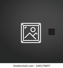 Photo vector icon. Photo concept stroke symbol design. Thin graphic elements vector illustration, outline pattern for your web site design, logo, UI. EPS 10.