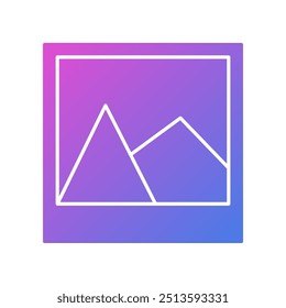 Foto-Vektorsymbol, flaches Design-Fotosymbol
