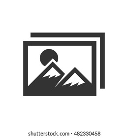 Photo vector icon. Gallery icon.