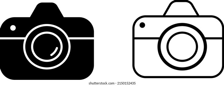 Photo vector icon for graphic and web design.