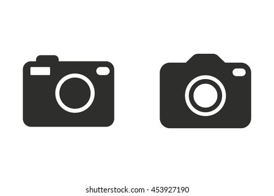 Photo vector icon. Illustration isolated on white background for graphic and web design.