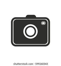 Photo vector icon. Illustration isolated for graphic and web design.