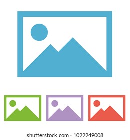 Photo vector icon. Image vector icon. Picture vector icon