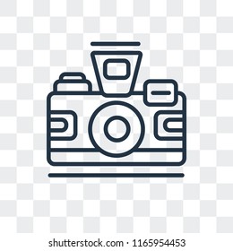 Photo vector icon isolated on transparent background, Photo logo concept