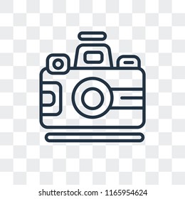 Photo vector icon isolated on transparent background, Photo logo concept