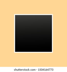 Photo vector icon isolated on the white background