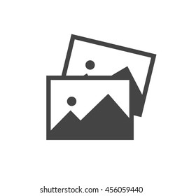 Photo vector icon vector isolated on white background. image symbol for your design, logo, application, UI