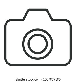 Photo vector icon. Photo symbol. Photographer sign.