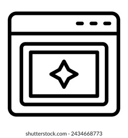Diseño de iconos de línea de vectores fotográficos