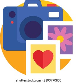 photo vector on white background. isolated Vector icon