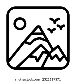 Photo Vector Thick Line Icon For Personal And Commercial Use.
