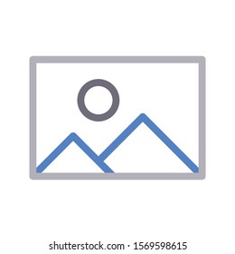 photo vector thin line icon 