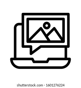 photo vector thin line icon 