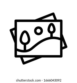 photo vector thin line icon 
