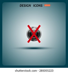 photo video banned camera crossed out with a red cross. icon. vector design