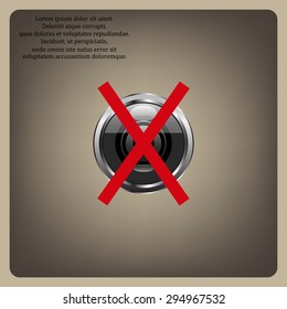 photo video banned camera crossed out with a red cross. icon. vector design