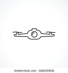 Photo and video drone icon on white background. Photo and video drone icon on white background. Photo and video drone icon on white background. 