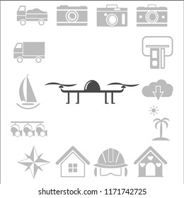 Photo and video drone icon (vector)