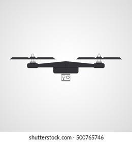 Photo and video drone icon (vector)