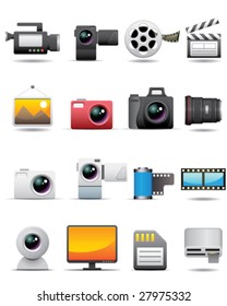 Photo, Video, Film Icons -- Premium Series