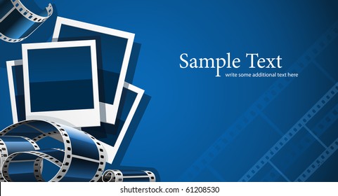 photo and video film picture background vector illustration