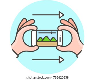 Photo Video- Multicolor Icon