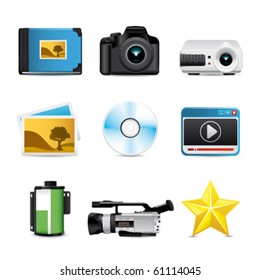 photo video premium icons